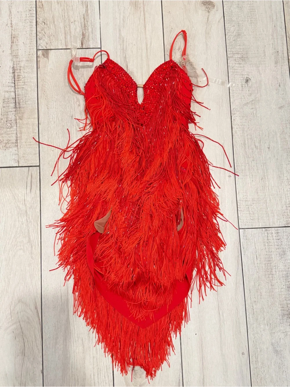 Custom Ballroom Red Dress Size 12
